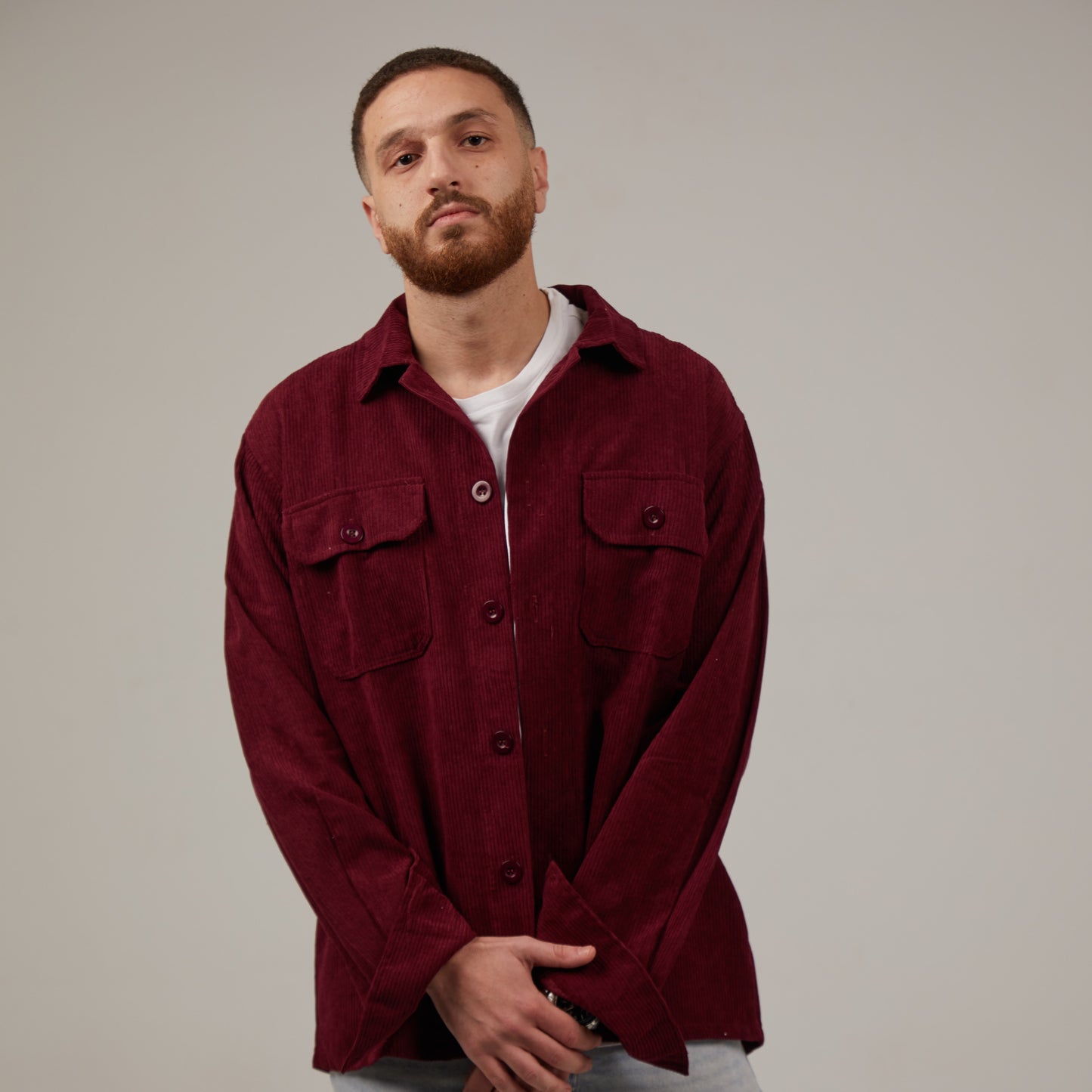 Metropolitan Overshirt in Burgundy