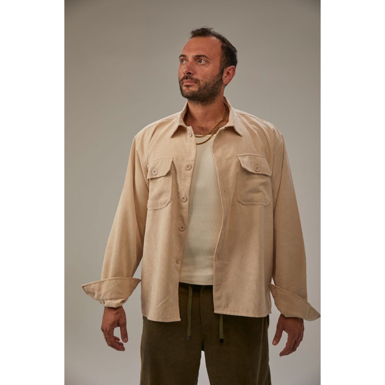 Metropolitan Overshirt in Beige