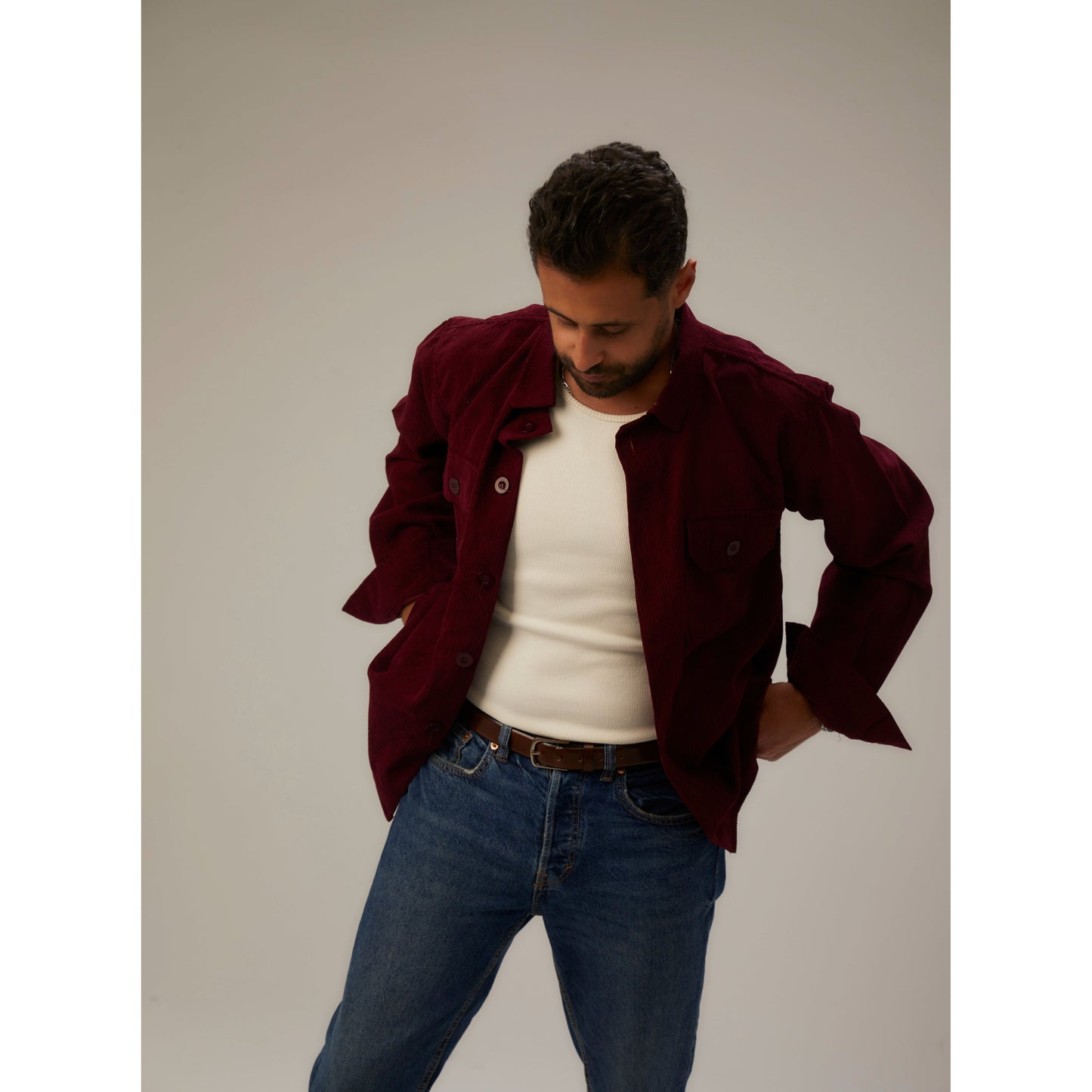 Metropolitan Overshirt in Burgundy